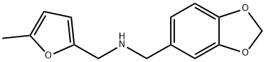 BENZO[1,3]DIOXOL-5-YLMETHYL-(5-METHYL-FURAN-2-YLMETHYL)-AMINE 结构式