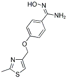 4-(2-METHYL-4-THIAZOLYLMETHOXY)BENZAMIDOXIME 结构式