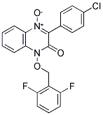 3-(4-CHLOROPHENYL)-1-[(2,6-DIFLUOROBENZYL)OXY]QUINOXALIN-2(1H)-ONE 4-OXIDE 结构式