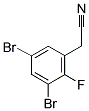 3,5-DIBROMO-2-FLUOROPHENYLACETONITRILE 结构式