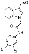 N-(3,4-DICHLORO-PHENYL)-2-(3-FORMYL-INDOL-1-YL)-ACETAMIDE 结构式