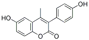 6-HYDROXY-3-(4'-HYDROXYPHENYL)-4-METHYL COUMARIN 结构式