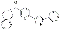 2-([6-(1-PHENYL-1H-PYRAZOL-4-YL)PYRIDIN-3-YL]CARBONYL)-1,2,3,4-TETRAHYDROISOQUINOLINE 结构式