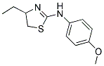 (4-ETHYL-4,5-DIHYDRO-THIAZOL-2-YL)-(4-METHOXY-PHENYL)-AMINE 结构式