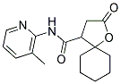 N-(3-METHYLPYRIDIN-2-YL)-2-OXO-1-OXASPIRO[4.5]DECANE-4-CARBOXAMIDE 结构式