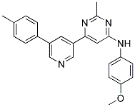 (4-METHOXY-PHENYL)-[2-METHYL-6-(5-P-TOLYL-PYRIDIN-3-YL)-PYRIMIDIN-4-YL]-AMINE 结构式