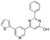 2-PHENYL-6-(5-THIEN-2-YLPYRIDIN-3-YL)PYRIMIDIN-4-OL 结构式
