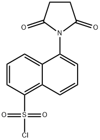 5-(2,5-DIOXO-PYRROLIDIN-1-YL)-NAPHTHALENE-1-SULFONYL CHLORIDE 结构式