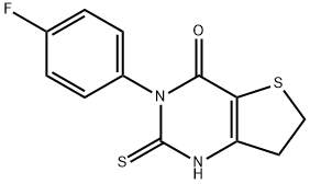 3-(4-FLUOROPHENYL)-2-MERCAPTO-6,7-DIHYDROTHIENO[3,2-D]PYRIMIDIN-4(3H)-ONE 结构式