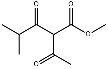 2-乙酰基-4-甲基-3-氧代戊酸甲酯 结构式