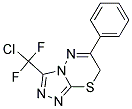 3-(氯二氟甲基)-6-苯基-7H-[1,2,4]三唑并[3,4-B][1,3,4]噻二嗪 结构式