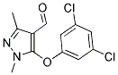 5-(3,5-DICHLOROPHENOXY)-1,3-DIMETHYL-1H-PYRAZOLE-4-CARBALDEHYDE 结构式