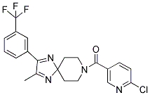 8-[(6-CHLOROPYRIDIN-3-YL)CARBONYL]-2-METHYL-3-(3-(TRIFLUOROMETHYL)PHENYL)-1,4,8-TRIAZASPIRO[4.5]DECA-1,3-DIENE 结构式