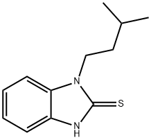 1-(3-甲基丁基)-1H-苯并咪唑-2-硫醇 结构式