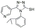 4-(2-ISOPROPYL-PHENYL)-5-PYRIDIN-3-YL-4H-[1,2,4]TRIAZOLE-3-THIOL 结构式