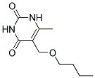 5-(BUTOXYMETHYL)-6-METHYLPYRIMIDINE-2,4(1H,3H)-DIONE 结构式