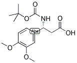 BOC-(R)-3-AMINO-3-(3,4-DIMETHOXY-PHENYL)-PROPIONIC ACID 结构式