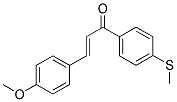 4-METHOXY-4'-(METHYLTHIO)CHALCONE 结构式