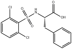 ((2,6-DICHLOROPHENYL)SULFONYL)PHENYLALANINE 结构式