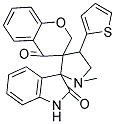 CHROMAN-4'-ONE-3'-SPIRO-3-N-METHYL-4-(2-THIENYL)-PYRROLIDINE-2-SPIRO-3''-OXINDOLE 结构式