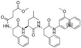 MEOSUC-PHE-LEU-PHE-4-METHOXY-2-NAPHTHYLAMINE 结构式