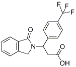 3-(1-OXO-1,3-DIHYDRO-2H-ISOINDOL-2-YL)-3-[4-(TRIFLUOROMETHYL)PHENYL]PROPANOIC ACID 结构式