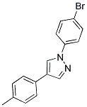 1-(4-BROMOPHENYL)-4-(4-METHYLPHENYL)-1H-PYRAZOLE 结构式