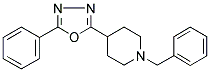 1-BENZYL-4-(5-PHENYL-1,3,4-OXADIAZOL-2-YL)PIPERIDINE 结构式