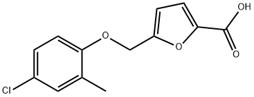 5-[(4-氯-2-甲基-苯氧基)甲基]-糠酸 结构式