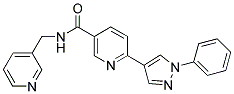 6-(1-PHENYL-1H-PYRAZOL-4-YL)-N-(PYRIDIN-3-YLMETHYL)NICOTINAMIDE 结构式