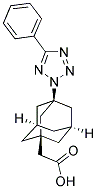[3-(5-PHENYL-TETRAZOL-2-YL)-ADAMANTAN-1-YL]-ACETIC ACID 结构式