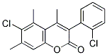 6-CHLORO-3(2'-CHLOROPHENYL)-4,5,7-TRIMETHYLCOUMARIN 结构式