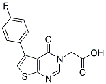 [5-(4-FLUOROPHENYL)-4-OXOTHIENO[2,3-D]PYRIMIDIN-3(4H)-YL]ACETIC ACID 结构式