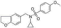 N-CYCLOPROPYL-N-((2,3-DIHYDROBENZOFURAN-5-YL)METHYL)-4-METHOXYBENZENESULFONAMIDE 结构式