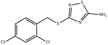 3-[(2,4-二氯苄基)硫基]-1,2,4-噻二唑-5-基胺 结构式