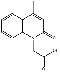 (4-甲基-2-氧代-1(2H)-喹啉基)乙酸 结构式