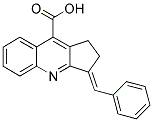3-BENZYLIDENE-2,3-DIHYDRO-1H-CYCLOPENTA[B]QUINOLINE-9-CARBOXYLIC ACID 结构式
