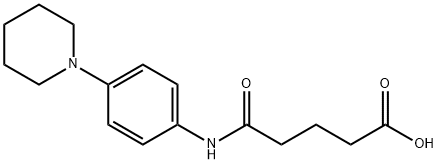 4-(4-PIPERIDIN-1-YL-PHENYLCARBAMOYL)-BUTYRIC ACID 结构式
