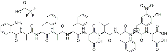 2-AMINOBENZOYL-ALA-PHE-ALA-PHE-ASP-VAL-PHE-NITRO-TYR-ASP TRIFLUOROACETATE SALT 结构式