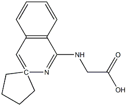 2-((2'H-螺[环戊烷-1,3'-异喹啉]-1'(4'H)-亚丙基)氨基)乙酸 结构式