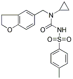 N-CYCLOPROPYL-N-((2,3-DIHYDROBENZOFURAN-5-YL)METHYL)-N'-((4-METHYLPHENYL)SULFONYL)UREA 结构式