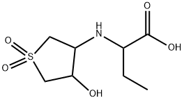2-(4-HYDROXY-1,1-DIOXO-TETRAHYDRO-1LAMBDA6-THIOPHEN-3-YLAMINO)-BUTYRIC ACID 结构式