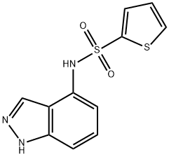 N-(1H-Indazol-4-yl)-2-thiophenesulfonamide 结构式