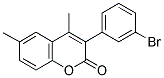 3(3'-BROMOPHENYL)-4,6-DIMETHYLCOUMARIN 结构式