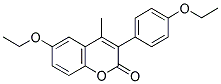 6-Ethoxy-3-(4'-ethoxyphenyl)-4-methyl coumarin 结构式