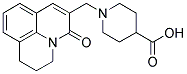 1-[(2,3-DIHYDRO-5-OXO-(1H,5H)-BENZO[IJ]QUINOLIZIN-6-YL)METHYL]PIPERIDINE-4-CARBOXYLIC ACID 结构式