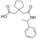 (1-(2-OXO-2-[(1-PHENYLETHYL)AMINO]ETHYL)CYCLOPENTYL)ACETIC ACID 结构式