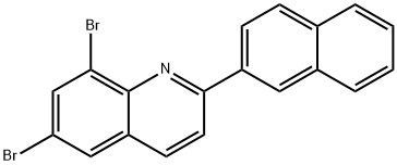 6,8-Dibromo-2-(2-naphthyl)quinoline 结构式