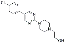 2-(4-[5-(4-CHLOROPHENYL)PYRIMIDIN-2-YL]PIPERAZIN-1-YL)ETHANOL 结构式