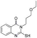 3-(3-ETHOXY-PROPYL)-2-MERCAPTO-3H-QUINAZOLIN-4-ONE 结构式